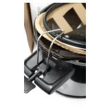 Hamilton Beach 33866 Portable 6-Quart Set & Forget Digital Programmable Slow Cooker with Lid Lock, Temp Tracking Temperature Probe, Black Stainless