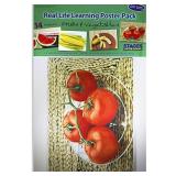 Fruits & Vegetables Posters Real Photo Classroom Decorations for Preschool Bulletin Boards & Circle Time 10 Large Picture Cards, Size 14/Large