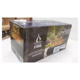 52148 14 in. Sara Umbrella Hole Tabletop Firebowl, Black