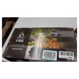 52148 14 in. Sara Umbrella Hole Tabletop Firebowl, Black