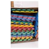 ProSource Kids Puzzle Alphabet, Numbers, 36 Tiles and Edges Play Mat, 12" by 12"