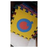 ProSource Kids Puzzle Alphabet, Numbers, 36 Tiles and Edges Play Mat, 12" by 12"