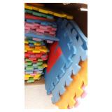 ProSource Kids Puzzle Alphabet, Numbers, 36 Tiles and Edges Play Mat, 12" by 12"