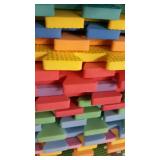 ProSource Kids Puzzle Alphabet, Numbers, 36 Tiles and Edges Play Mat, 12" by 12"