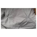 Bedsure Dark Grey King Size Comforter Set - 8 Pieces Pintuck King Size Bed in A Bag, Pinch Pleat Dark Grey King Bedding Sets with Comforters