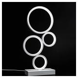 Baloone LED Table Lamp for Living Room. The Table Light with 18W, 3 Color Modes Light Warm White 3000K Bedside Lamps of Stainless Steel for Living Room, Bedroom, Office, Nightstand, Bookshelf