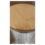 glass jars with chalkboard labels