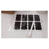 glass jars with chalkboard labels