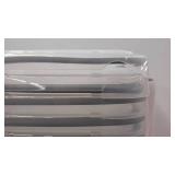 IRIS USA Weathertight Plastic Storage Bin Tote Organizing Container with Durable Lid and Seal and Secure Latching Buckles, Clear, 19Qt (6 count)