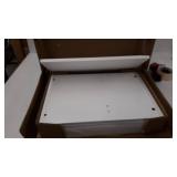 Haotian FBT48-W, Sofa Side Table End Table Coffee Table on Wheels with 2 Storage Shelves & Tablet Holder, White