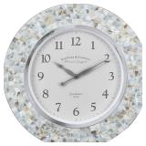 FirsTime & Co.Â® Vivien Ivory Pearl Mosaic Clock, American Crafted, Ivory Pearl, 19.5 x 1.75 x 19.5 in, (31152)