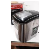 Galanz Portable Countertop Electric Ice Maker Machine, 26 lbs in 24 Hours, 9 Bullet Shaped Cubes Ready in 7 Minutes, 2 Ice Sizes, Perfect for Parties & Home Bar, 2.1 L Stainless Steel