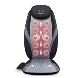 Snailax Shiatsu Massage Cushion with Heat Massage Chair Pad Kneading Back Massager for Home Office Seat use