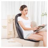 Snailax Shiatsu Massage Cushion with Heat Massage Chair Pad Kneading Back Massager for Home Office Seat use