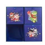 Idea Nuova Ryans World Collapsible Soft Storage Cubby with 3 Collapsible Cubes, Blue (WK980823)