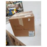 Navaris Wooden Sauna Bucket with Ladle - Essential Spa Accessory for Steam Room with 1.3 Gallon Pine Wood Bucket, Plastic Liner, Ladle, Sand Timer