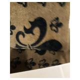 Rubber-Cal French Coat of Arms Fleur De Lis Doormat, 24 x 57, Brown (10-102-024)