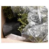 2 outdoor potted artifice bush tree 18"