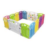 Baby Playpen Kids Activity Centre Safety Play Yard Home Indoor Outdoor New Pen (multicolour, Classic set 14 panel)