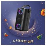 Soundcore Trance Bluetooth Speaker, Outdoor Bluetooth Speaker with 18 Hour Playtime, BassUp Technology, Huge 101dB Sound, LED Lights, Soundcore App, IPX7 Waterproof, Wireless Speaker for Party