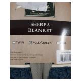 sherpa blanket full/queen size
