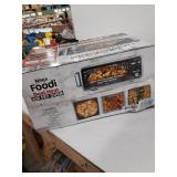 Ninja SP301 Dual Heat Air Fry Countertop 13-in-1 Oven with Extended Height, XL Capacity, Flip Up & Away Capability for Storage Space, with Air Fry Basket, SearPlate, Wire Rack & Crumb Tray, Silver
