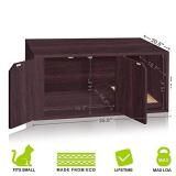 Way Basics Cat Litter Box Enclosed Modern Cat Furniture (Tool-Free Assembly and Uniquely Crafted from Sustainable Non Toxic zBoard Paperboard), Espresso (PET-LITTER-EO), 20.5 x 16.9 x 35.8"