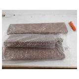 Rustic Farmhouse 3 Tier Floating Wood Shelf - Floating Wall Shelves (Set of 3), Hardware and Fasteners Included (Walnut, 3 Tier)