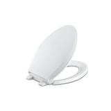 KOHLER K-4636-0 Cachet Quiet Close Toilet Seat, White