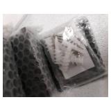 set of 4 wall Shelves 6", 12", 20", 24 black