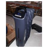 Amazon Basics Portable Digital Radiator Heater with 7 Wavy Fins and Remote Control, Black, 1500W