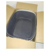 Arm & Hammer Light Gray Sifting Cat Litter Box, Large, 15.21" W x 18" L