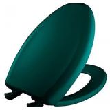 Bemis 1200SLOWT 655 Slow Sta-Tite Elongated Closed Front Toilet Seat, Teal