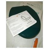 Bemis 1200SLOWT 655 Slow Sta-Tite Elongated Closed Front Toilet Seat, Teal