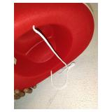 GIFTEXPRESS Felt Cowboy Hat, Western Cowgirl Hat Rodeo Style Costume -