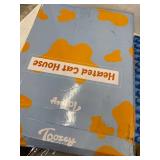 Toozey Heated Cat House for Winter, Indoor/Outdoor Cat House Weatherproof with Heated Cat Bed, Providing Safe Feral Cat House for Cats or Small Dog,