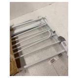 Easy Step Metal Walk-through Safety Gate, color:White