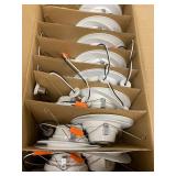 Sunco Lighting 16 Pack 6 Inch LED Recessed Lighting Ceiling Lights Slim, 6000K Daylight Deluxe, Dimmable 14W=100W, 850 LM, Baffle Trim Damp Rated, Canless Wafer Thin with Junction Box - ETL