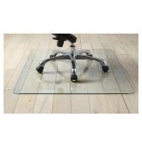Lorell, Tempered Glass Chairmat, 1 Each, Clear