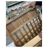 Free Standing Plant Raised Bed with Trellis Elevated Flower Bed for Hanging Flower Baskets Patio Garden Yard