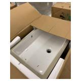 1181CBW White Rectangular Porcelain Undermount Lavatory Bathroom Sink Size 18 1/2 X 11