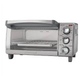 BLACK+DECKER 4-Slice Toaster Oven, Easy Controls, Stainless Steel, TO1760SS