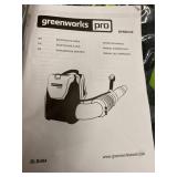 Greenworks Pro 80V (180 MPH / 610 CFM) Cordless Backpack Leaf Blower, 2.5Ah Battery and Charger Included BPB80L2510