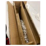 3 Tier Glass Shelf M2 chrome/Clear (1QTY)