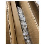 3 Tier Glass Shelf M2 chrome/Clear (1QTY)