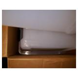 IRIS USA 53 Qt. Plastic Storage Bin Tote Organizing Container with Durable Lid and Secure Latching Buckles, Stackable and Nestable, 6 Pack, clear with Black Buckle