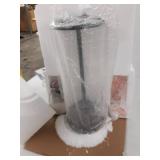 Henn&Hart Traditional Metal Table Lamp with Fabric Shade in Blackened Bronze