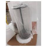 Henn&Hart Traditional Metal Table Lamp with Fabric Shade in Blackened Bronze