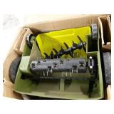 Sun Joe AJ801E 12-Amp 13-Inch Electric Dethatcher and Scarifier w/Removeable 8-Gallon Collection Bag, 5-Position Height Adjustment, Airboost Technology Increases Lawn Health, 13 inch, Green