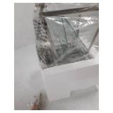 Westinghouse Lighting 6357500 1 Light Wall Fixture with Clear Waffle Glass, Nickel Luster